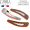 Camila Paris CP2932 French Hair Snap Clip Barrette, Hair Slides Clic Clac for Women, Styling Girls Side Slide-in Metal Snap Pin Hair Accessories for Women. Strong Hold, No Slip Grip, Made in France Camila
