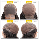 Human Hair Lace Front Wigs, 4x4 Body Wave Lace Wigs Human Hair, 130% Density Brazilian Virgin Human Hair Lace Closure Body Wave Wigs for Woman, Natural Color 24 Inch Geeta