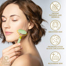 Radiant Harmony Jade Roller & Gua Sha - Jade Gua Sha Massage Tool as Face Massager - Jade Roller for Face as Skin Care Tools - Easy to Use Gua Sha Facial Tools - Arrives in a luxury box with guide (Jade Roller & Gua Sha) RADIANT HARMONY