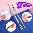 Manicure Nail File Kit-3Pcs Double Sided Nail File, Rectangular Nail Buffer, 4 Step Buffing Block, 3Pcs Cuticle Clipper & Pusher, and Nail Brush, Complete Nail Kit with Buffer for Salon Nail Art HNYYZL Store