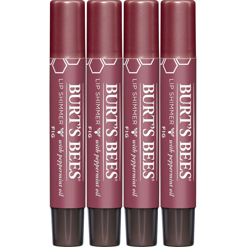 Burt's Bees Shimmer Lip Tint Valentines Day Gifts, Tinted Lip Balm Stick, Moisturizing for All Day Hydration with Natural Glowy Pigmented Finish & Buildable Color, Champagne (4-Pack) Infinity Warehouse