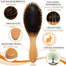 100% Boar Bristle Hair Brush for Men Set. Hairbrush for Thin, Normal and Short Hair. Boar Bristle Brush and Wooden Comb for Men. Free 2 x Palm Brush & Travel Bag Included. Belula