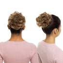S-noilite Hair Bun Extensions Messy Wavy Curly Dish Donut Scrunchie Hairpiece Accessories Chignons Updo Ponytail Pony Tail Synthetic Hair Extension for Women/30G 1 Count Light Brown & Ash Blonde S-noilite Store