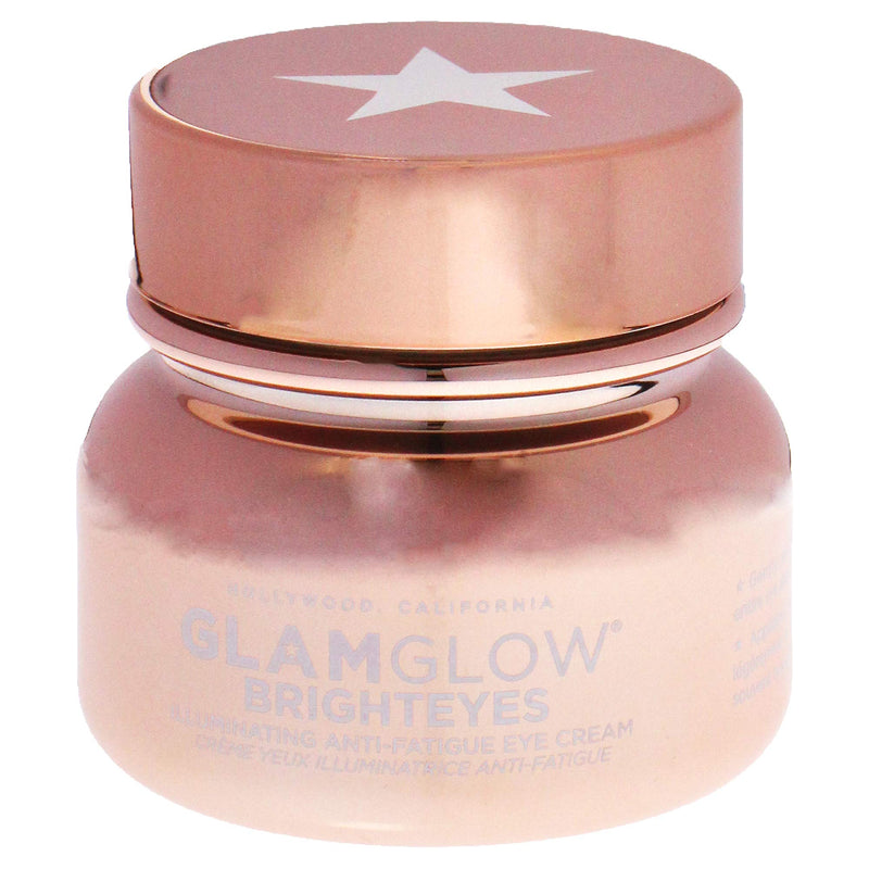 Glamglow Brighteyes Illuminating Anti-Fatigue Eye Cream Formulated with Caffeine, Hyaluronic Acid And Peptides, Brightens Dark Circles And Reduce Fine Lines & Wrinkles, 0.5 Oz Glamglow