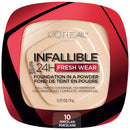 L'Oreal Paris Makeup Infallible Fresh Wear Foundation in a Powder, 010 Porcelain, 0.31 Fl Oz L'Oreal Paris