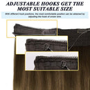 GOO GOO Halo Extensions Remy Human Hair Extensions Ombre Walnut Brown to Ash Brown and Bleach Blonde 80g 16 Inch Invisible Wire Flip Hair Extensions Couture Hairpiece with Secrect Fish Line GOO GOO Store