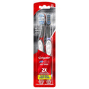 Colgate, 360 Optic White Sonic Battery Powered Vibrating Toothbrush Soft, 2 Count Colgate