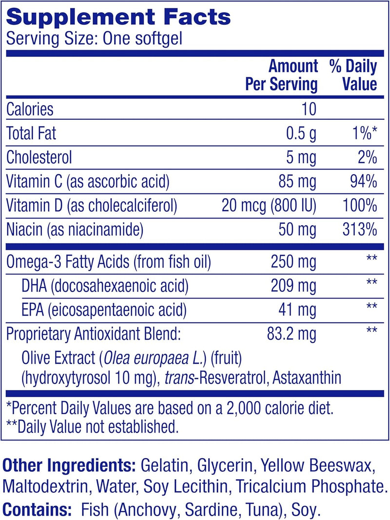 One A Day Age Factor Cell Defense-Cell Health Supplement to Support Healthy Aging Journey, Cell Health Support for Adults, with Olive Polyphenols, Resveratrol, Vitamin B3 (Niacinamide), 30 Softgels Infinity Warehouse