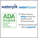 Waterpik Cordless Pearl Rechargeable Portable Water Flosser for Teeth, Gums, Braces Care and Travel with 4 Flossing Tips, ADA Accepted, WF-13 White Waterpik