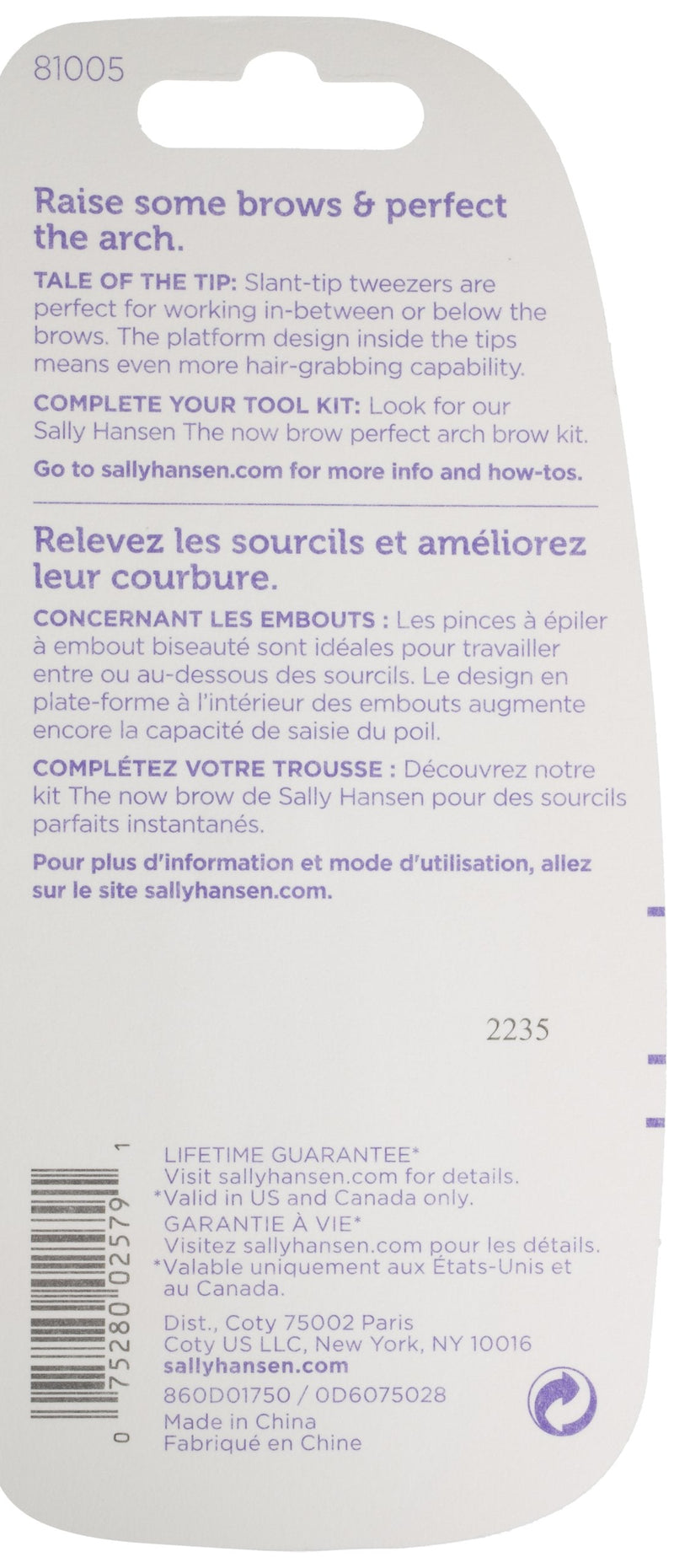 Sally Hansen Beauty Tools, Mighty Mini-Tini-Tweeze Slant Tip Sally Hansen