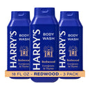 Harry's Men's Body Wash - Redwood - (3 Pack) 18 fl oz - Shower Gel for Men - No Parabens, Sulfates, or Dyes Infinity Warehouse