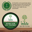 TreeActiv Invisible Acne Spot Treatment | Clarifying Salicylic Acid + Tea Tree Hormonal & Cystic Acne Treatment for Teens & Adults | Pimple and Scars Remover Cream for Face & Body | 150+ Treatments TreeActiv