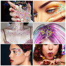 Laser Nail Glitter Sequins 3D Holographic Butterfly Glitter Moon Star Glitter Nail Art Decorations Sparkly Acrylic Paillettes Flakes for DIY Nail Art and Makeup Decorations 4 Boxes rongrong