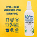 Lafe's Natural Deodorant | 8oz Aluminum Free Natural Deodorant Spray for Women & Men | Paraben Free & Baking Soda Free with 24-Hour Protection | Unscented | Packaging May Vary Lafe's