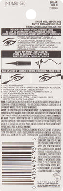 Maybelline New York Master Precise Ink Metallic Liquid Liner, Solar Gold, 0.06 Fluid Ounce Maybelline New York