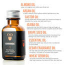 Beardoholic Premium Quality Beard Oil and Leave-in Conditioner, Softener - 100% Pure Organic Natural, Light Cedar Scent - Beard Growth and Stops Itchiness - Jojoba and Argan Oil Beardoholic