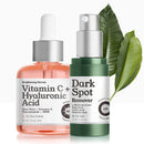 AM/PM Dark Spot Corrector Treatment - Overnight Kojic Acid Dark Spot Remover for Face /Body + AM Vitamin C Hyaluronic Acid Retinol Serum for Face, Tranexamic Acid Age Spot Acne Scar Treatment for Face FELI NATURALS