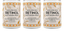 Retinol Moisturizer Cream 2.5% for Face & Eye Area with Vitamin E & Hyaluronic Acid for Anti Aging, Wrinkles & Acne - Night & Day Facial Cream by Simplified Skin 1.7 oz. - 3 Pack Simplified Skin