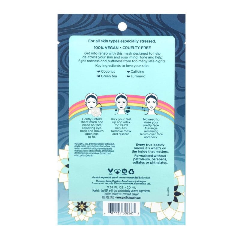 Pacifica Stress Rehab & Caffeine Facial Mask, White Coconut Pacifica