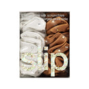Slip Silk Crystal Large Scrunchies Stardust Collection (White, Bronze) - 100% Pure 22 Momme Mulberry Silk Scrunchies for Women - Hair-Friendly + Luxurious Elastic Scrunchies Set (2 Scrunchies) SLIP