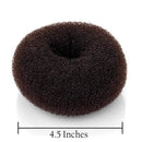Beaute Galleria Hair Donut Bun Maker Ring Style Mesh Chignon Ballet Sock Bun (X-Large, Brown) Beaute Galleria Store