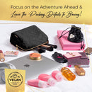 Large Cosmetic & Toiletry Bag, Zippered Makeup Pouch for Women & Girls, Travel Cute Organizer Suitable for Purse, Versatile Bag with Multiple Compartments for Makeup, Toiletries, Pencils, Accessories BOACAY Store