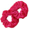 Kenz Laurenz Scrunchies for Hair - 2 Velvet Hair Ties for Women Girls Hair Elastics Ponytail Holder Scrunchy Girl Accessories Elastic Hair Bands Scrunchie Pack (Hot Pink) Kenz Laurenz