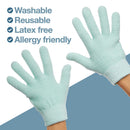 ZenToes Moisturizing Gloves with Gel Lining - Dry Hands Treatment - 1 Pair Hydrating Cracked Hand Healing Gloves - Repair Rough, Chapped Skin Overnight (Fuzzy Mint Green) ZenToes Store