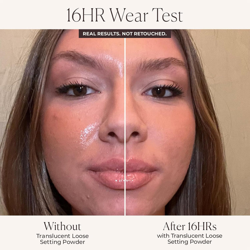 Laura Mercier Translucent Loose Setting Powder, 24HR Shine Control, Infused with Vitamins C + E, Soft Matte Finish, Normal to Oily Skin, 4 Shades for Virtually All Skin Tones, Holiday Gift Set Infinity Warehouse