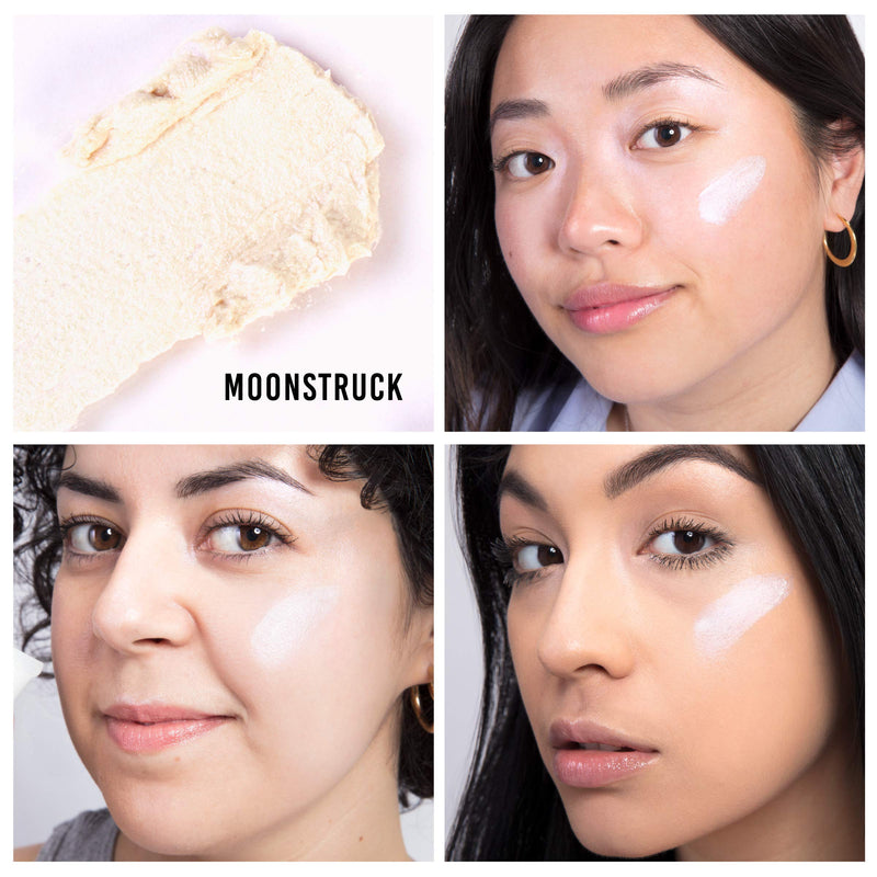 C'est Moi Dream Beams Cream Highlighter | Gentle, Lightweight, Blendable Cream Highlighter Gives Skin a Dreamy Luminous Glow, Enriched with Shea Butter and Aloe Leaf | Moonstruck (Opal), 0.34 Fl Oz C'est Moi
