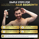 Elevate Hair Regrowth Treatment 5% Minoxidil Spray for Men - Clinically Proven Formula Fast Absorbing for Hair Loss and Growth Unscented Topical Hair Spray for Thinning & Balding Hair - Made in USA Infinity Warehouse