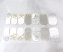 Nanosase Nail Stickers Art, Stylish Nail Polish Strips with Extra Replacement Nail Decals. Set of 2 (K05 Winter Bath) nanosase