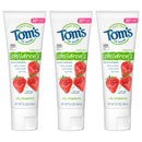 Tom's of Maine Natural Kid's Fluoride Toothpaste, Silly Strawberry, 5.1 oz. 3-Pack (back in original formula) Tom's of Maine