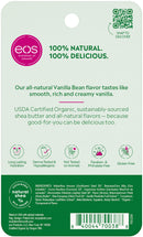 eos USDA Organic Lip Balm - Vanilla Bean | Lip Care to Nourish Dry Lips | 100% Natural and Gluten Free | Long Lasting Hydration | 0.25 oz eos