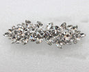 Faship Gorgeous Clear Rhinestone Crystal Flower Barrette Clip Faship