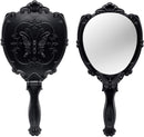 Probeautify Decorative Hand Held Mirror - Beautifully Butterfly Design Hand Mirrors with Handle - Lightweight Mirror - 180 Degrees Full Folding Portable Mirror - Travel Makeup Mirror (Black) PROBEAUTIFY