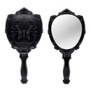 Probeautify Decorative Hand Held Mirror - Beautifully Butterfly Design Hand Mirrors with Handle - Lightweight Mirror - 180 Degrees Full Folding Portable Mirror - Travel Makeup Mirror (Black) PROBEAUTIFY