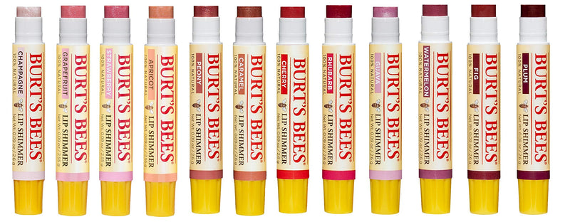 Burt's Bees Lip Balm Stocking Stuffer, Moisturizing Lip Shimmer Holiday Gift for Women, with Vitamin E & Coconut Oil, 100% Natural, Watermelon, 0.09 Ounce Burt's Bees
