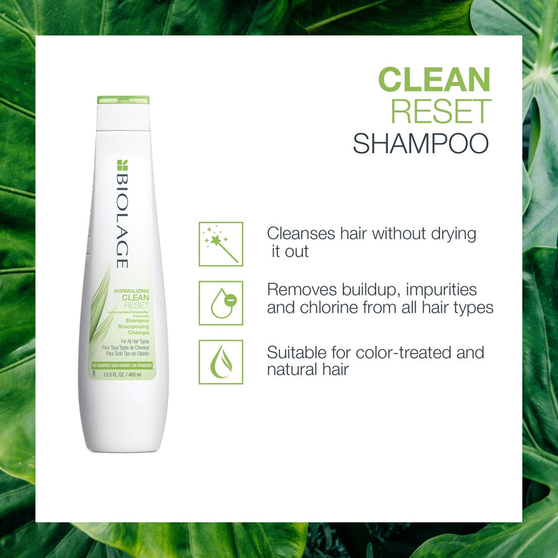 BIOLAGE Normalizing Clean Reset Shampoo | Intense Cleansing Treatment To Remove Buildup | For All Hair Types | Paraben-Free | Vegan BIOLAGE