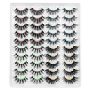 DYSILK 20 Pairs 6D Mink Eyelashes Faux Fluffy Wispy Dramatic False Eyelashes Long Handmade Natural Fake Eyelashes Volume Soft Reusable Lashes 4 Styles Mixed No Glue DYSILK