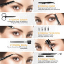 Eyebrow Kit, HOCOSY 8 in 1 Tweezers for Eyebrows, Professional Brow Grooming,Shaper,Trimming Set include Eyebrow Razor,Brush,Scissors,Brown Pencil,with Travel Case HOCOSY