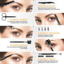 Eyebrow Kit, HOCOSY 8 in 1 Tweezers for Eyebrows, Professional Brow Grooming,Shaper,Trimming Set include Eyebrow Razor,Brush,Scissors,Brown Pencil,with Travel Case HOCOSY
