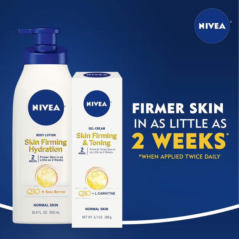 NIVEA Skin Firming Variety Pack with 16.9 Fl Oz Body Lotion and 6.7 Oz Gel-Cream NIVEA