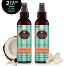 HASK Nourishing COCONUT MONOI 5-in-1 Leave In Conditioner Spray for all hair types, color safe, gluten free, sulfate free, paraben free - COCONUT MONOI 2 PIECE SET HASK