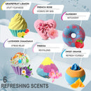 Bath Bombs for Girls - Valentines Day Gift for Her - 6 Aromatherapy BathBombs with All Natural Ingredients, Moisturizing Fizzy, and Bubbles- Organic Bath Bombs for Kids - Great Gift for Birthdays Mineral Me California