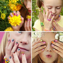 96 Pcs Kids False Nails Press on Nails for Kids Full Cover Short False Nails Children Nails Lovely Gift for Kids(Animal Theme) JANYUN