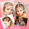 EAONE 50 Pieces Butterfly Hair Clips Pastel Hair Clips Mini Cute Clips Hair Accessories for Hair 90s Girls Women with Box Package, Glossy Jelly Colors EAONE