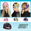 Headbands for Women, Bohemian Style Yoga Elastic Headwraps Head Wrap Hair Band 8 Pack (style-1) ZUOSIVNAT