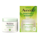 Aveeno Positively Radiant Daily Gel Facial Moisturizer with Hyaluronic Acid Tone-Correcting Soy, Hydrating Brightening Gel Cream Face Moisturizer, Oil-Free, Hypoallergenic, white, 1.7 Fl Oz Aveeno