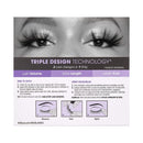 KISS Lash Couture Triple Push Up XL Collection, 3D Volume False Eyelashes in Extra Long Length with Triple Design Technology, Cruelty-Free, Contact Lens Friendly, and Reusable, Style Plunge, 1 Pair KISS